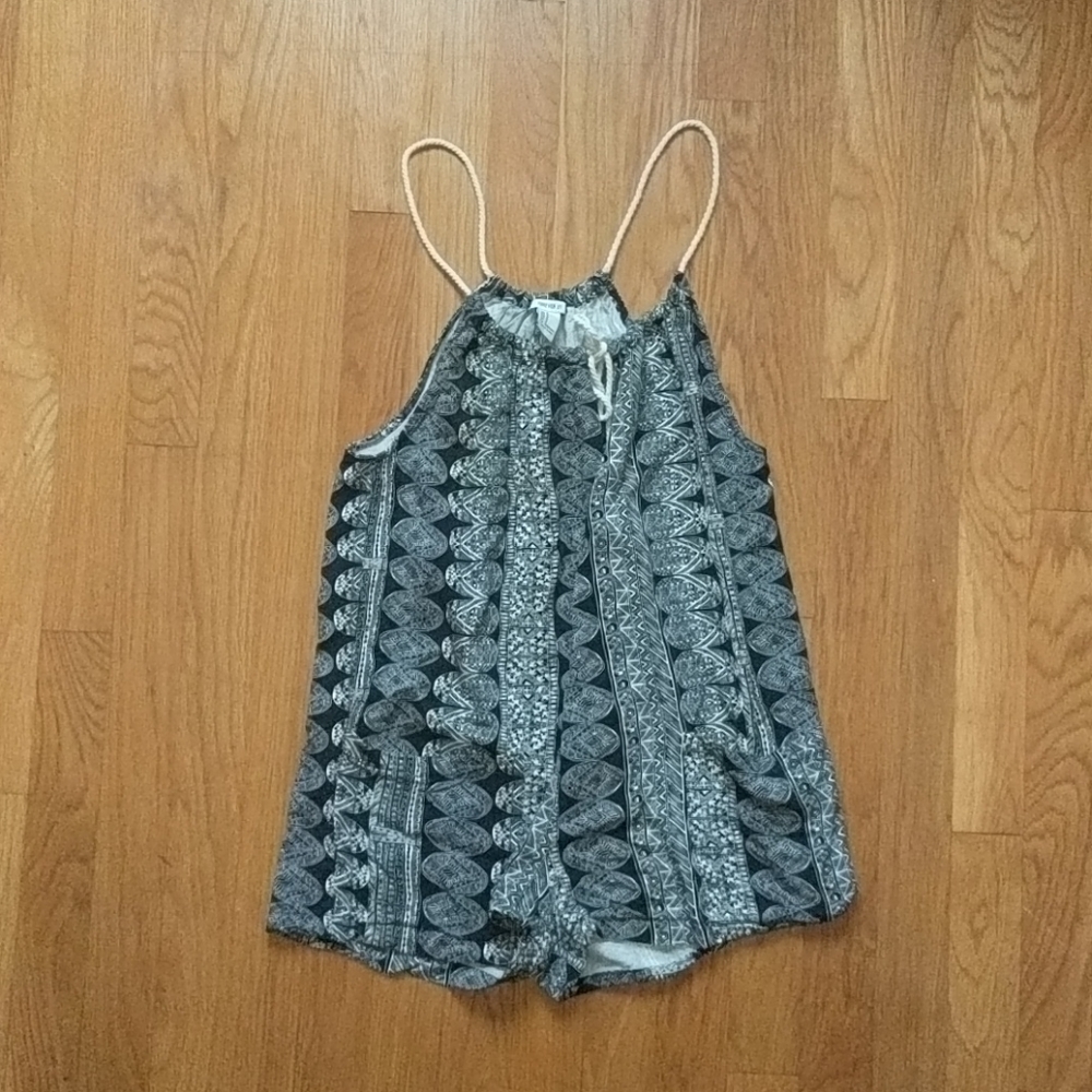 Forever 21 black and white romper